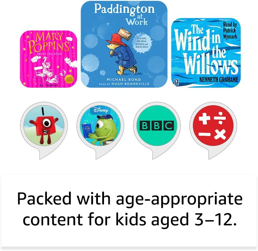 Echo Dot Kids (5th generation, 2022 release) | Wi-Fi and Bluetooth smart speaker with Alexa | Designed for kids, with parental controls | Owl