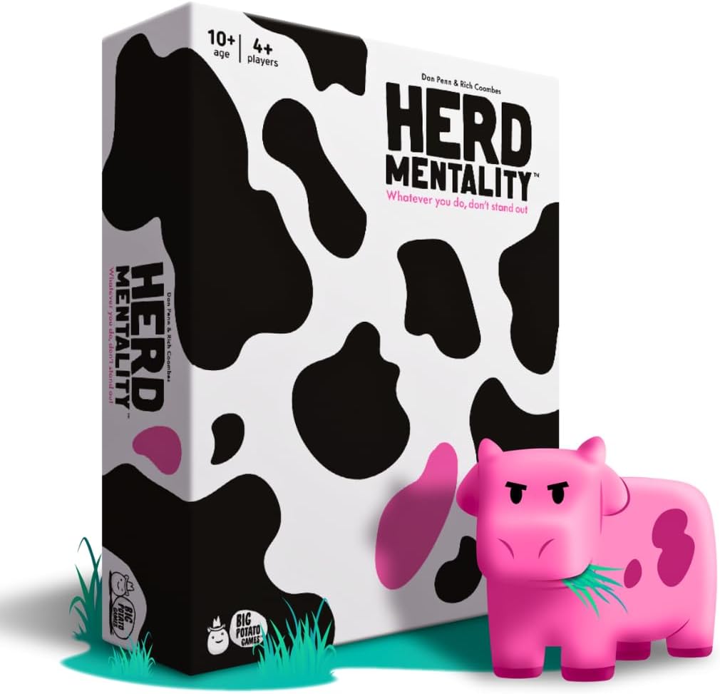 Herd Mentality Board Game: The Udderly Addictive Family Game | Best Christmas Game For 4-20 Players Herd Mentality Board Game: The Udderly Addictive Family Game | Best Christmas Game For 4-20 Players