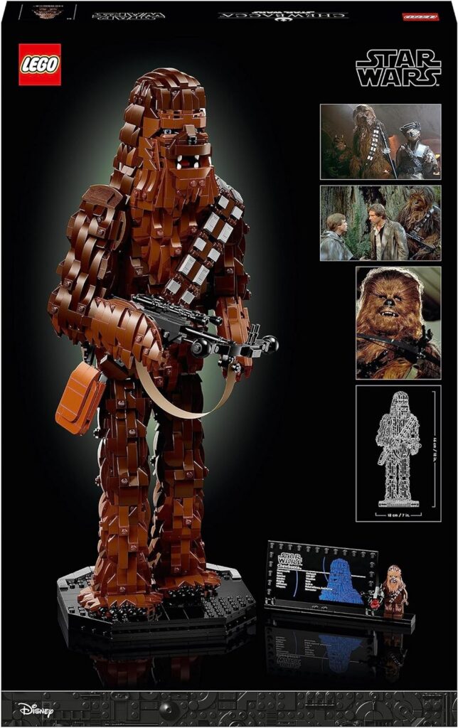LEGO 75371 Star Wars Chewbacca Set, Collectible Wookiee Figure, Christmas Treat, Return of the Jedi 40th Anniversary Model Kit, Gifts for Adults and Teens