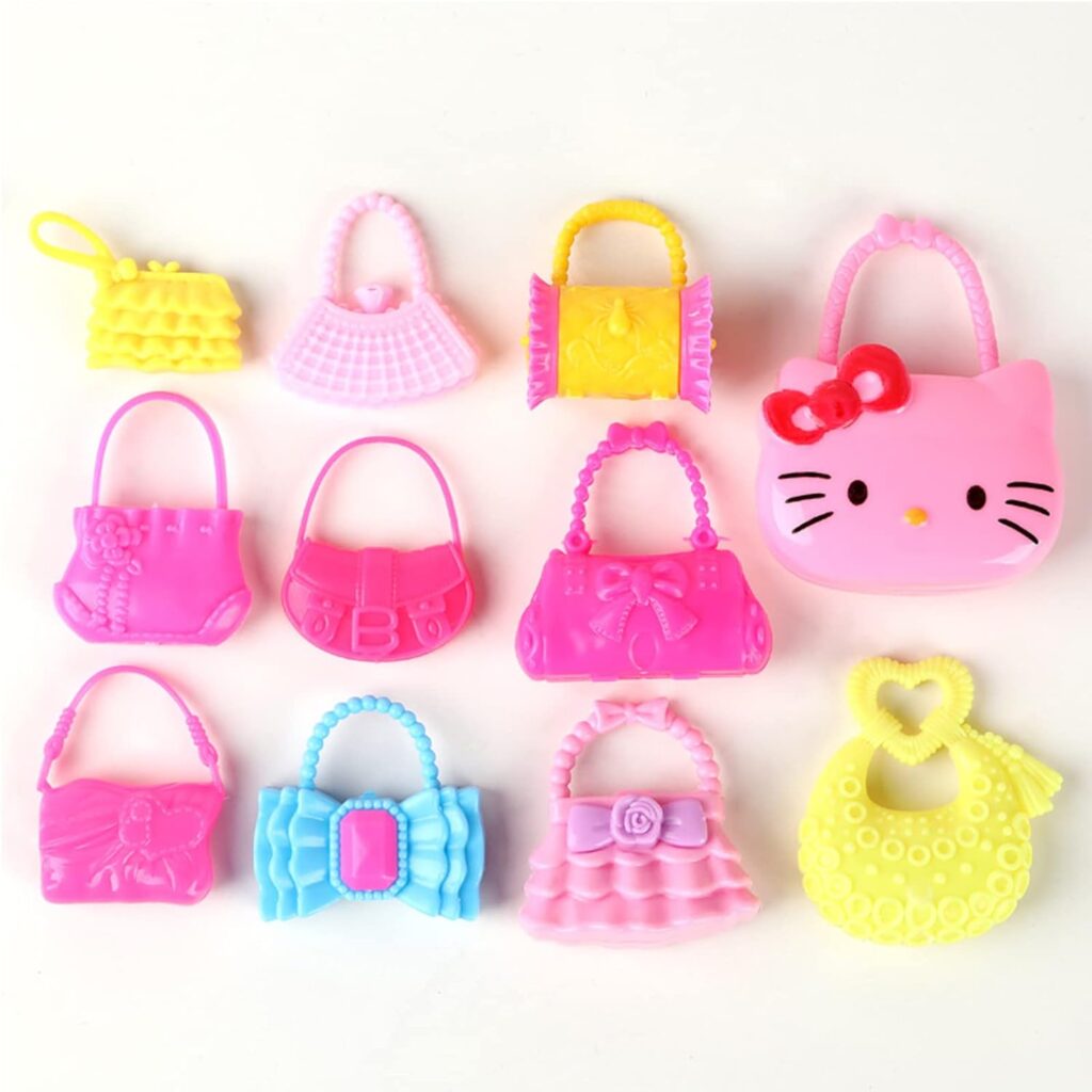 42 PCS Doll Clothes and Accessories Set, 15 Suspender Skirts 10 Shoes 12 Jewelry 5 Bags Compatible with 11.5 Inch Girls Barbie Doll Summer Clothes Accessories Birthday (Random Style) 42 PCS Doll Clothes and Accessories Set, 15 Suspender Skirts 10 Shoes 12 Jewelry 5 Bags Compatible with 11.5 Inch Girls Barbie Doll Summer Clothes Accessories Birthday (Random Style)