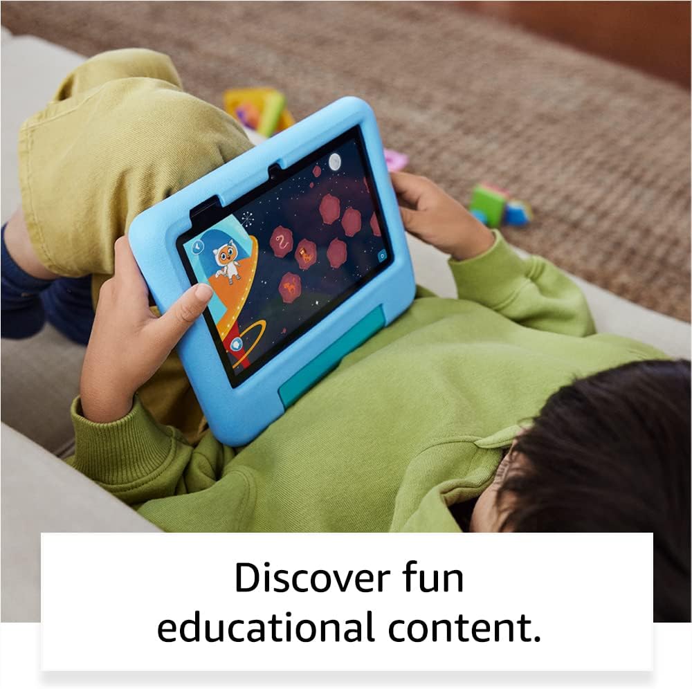 Amazon Fire 7 Kids tablet | 7 display, ages 3–7, 16 GB, Blue