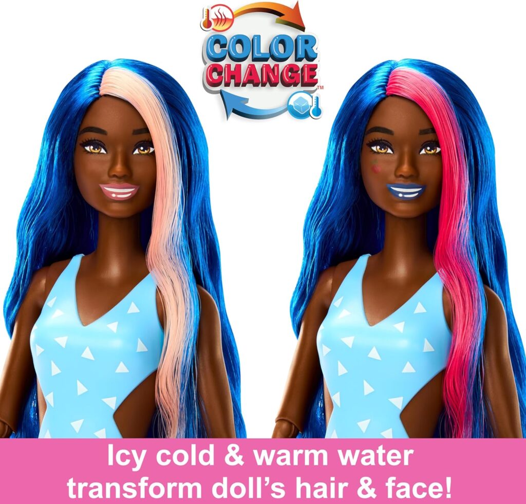 ​Barbie Pop Reveal Fruit Series Doll, Fruit Punch Theme with 8 Surprises Including Pet  Accessories, Slime, Scent  Color Change, HNW42