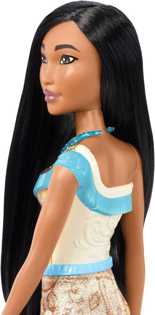 Disney Princess Dolls, New for 2023, Belle Posable Fashion Doll with Sparkling Clothing and Accessories, Disney Movie Toys, HLW11