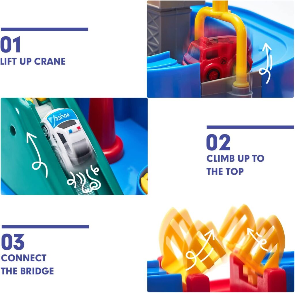 hahaland Kids Toys for 3 Year Old Boys Car Race Track Boys Toys Age 3 4, Adventure Vehicles Toy Learning  Intelligence Educational Toys Gifts for 3 4 5 Year Old Boys Girls Toddler Toys