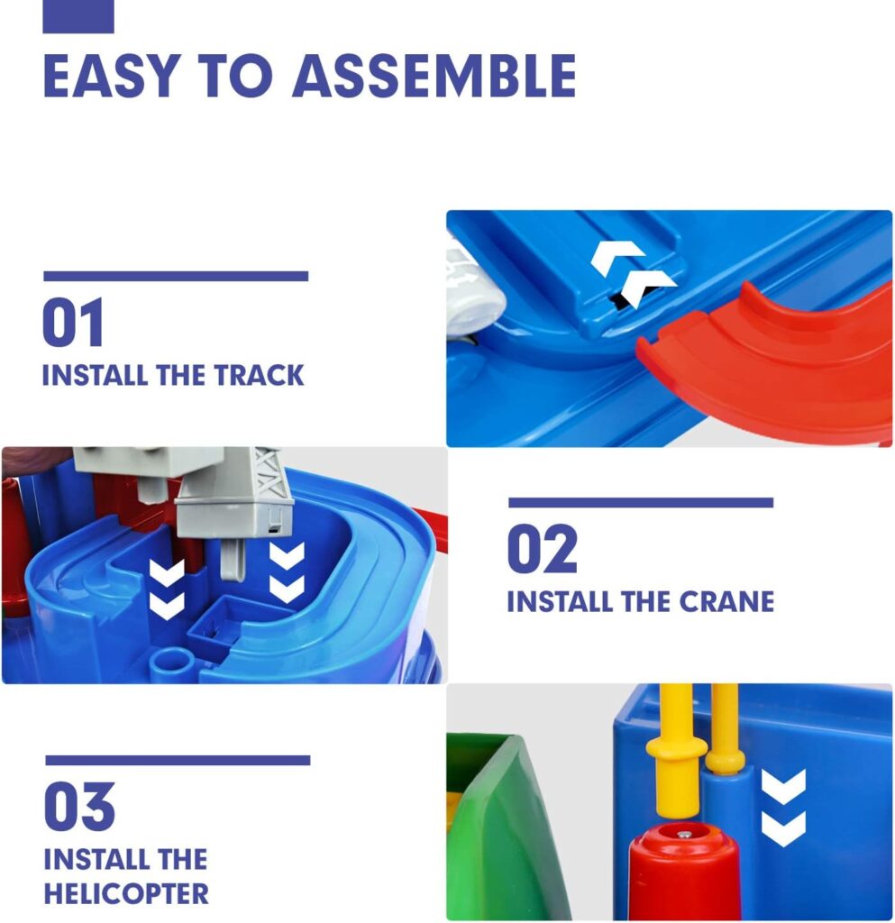 hahaland Kids Toys for 3 Year Old Boys Car Race Track Boys Toys Age 3 4, Adventure Vehicles Toy Learning  Intelligence Educational Toys Gifts for 3 4 5 Year Old Boys Girls Toddler Toys