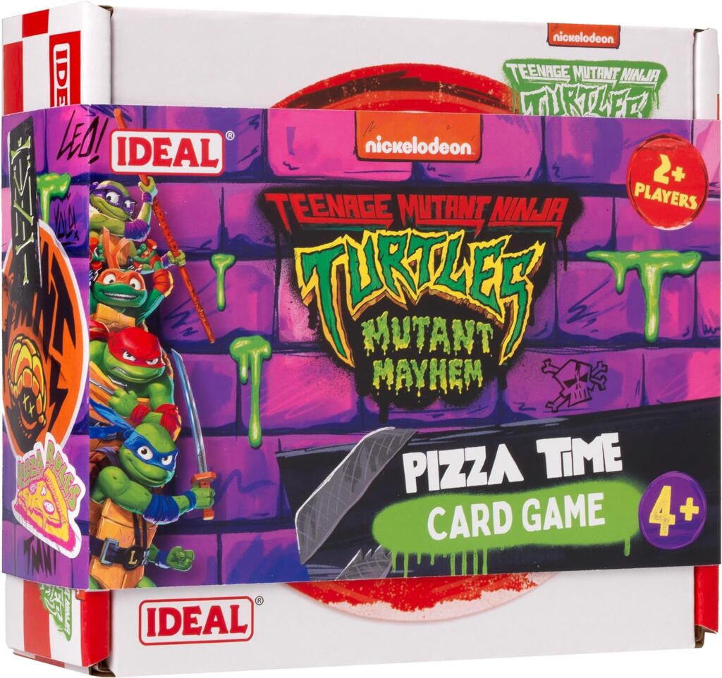 IDEAL | Teenage Mutant Ninja Turtles: Pizza Time Card Game | Family Games | For 2+ Players | Ages 4+ IDEAL | Teenage Mutant Ninja Turtles: Pizza Time Card Game | Family Games | For 2+ Players | Ages 4+