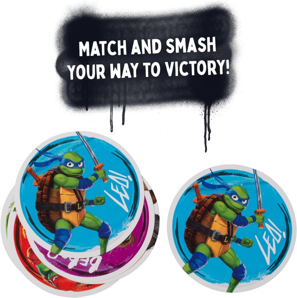 IDEAL | Teenage Mutant Ninja Turtles: Pizza Time Card Game | Family Games | For 2+ Players | Ages 4+ IDEAL | Teenage Mutant Ninja Turtles: Pizza Time Card Game | Family Games | For 2+ Players | Ages 4+