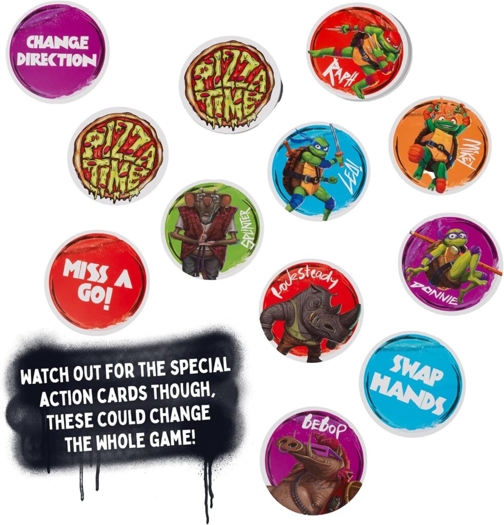 IDEAL | Teenage Mutant Ninja Turtles: Pizza Time Card Game | Family Games | For 2+ Players | Ages 4+ IDEAL | Teenage Mutant Ninja Turtles: Pizza Time Card Game | Family Games | For 2+ Players | Ages 4+