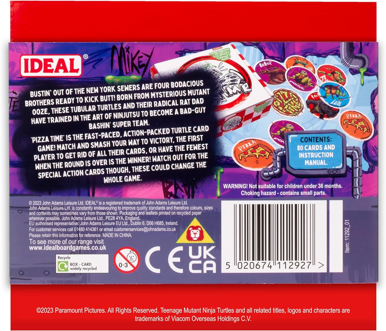 ideal teenage mutant ninja turtles pizza time card game review IDEAL Teenage Mutant Ninja Turtles Pizza Time Card Game Review