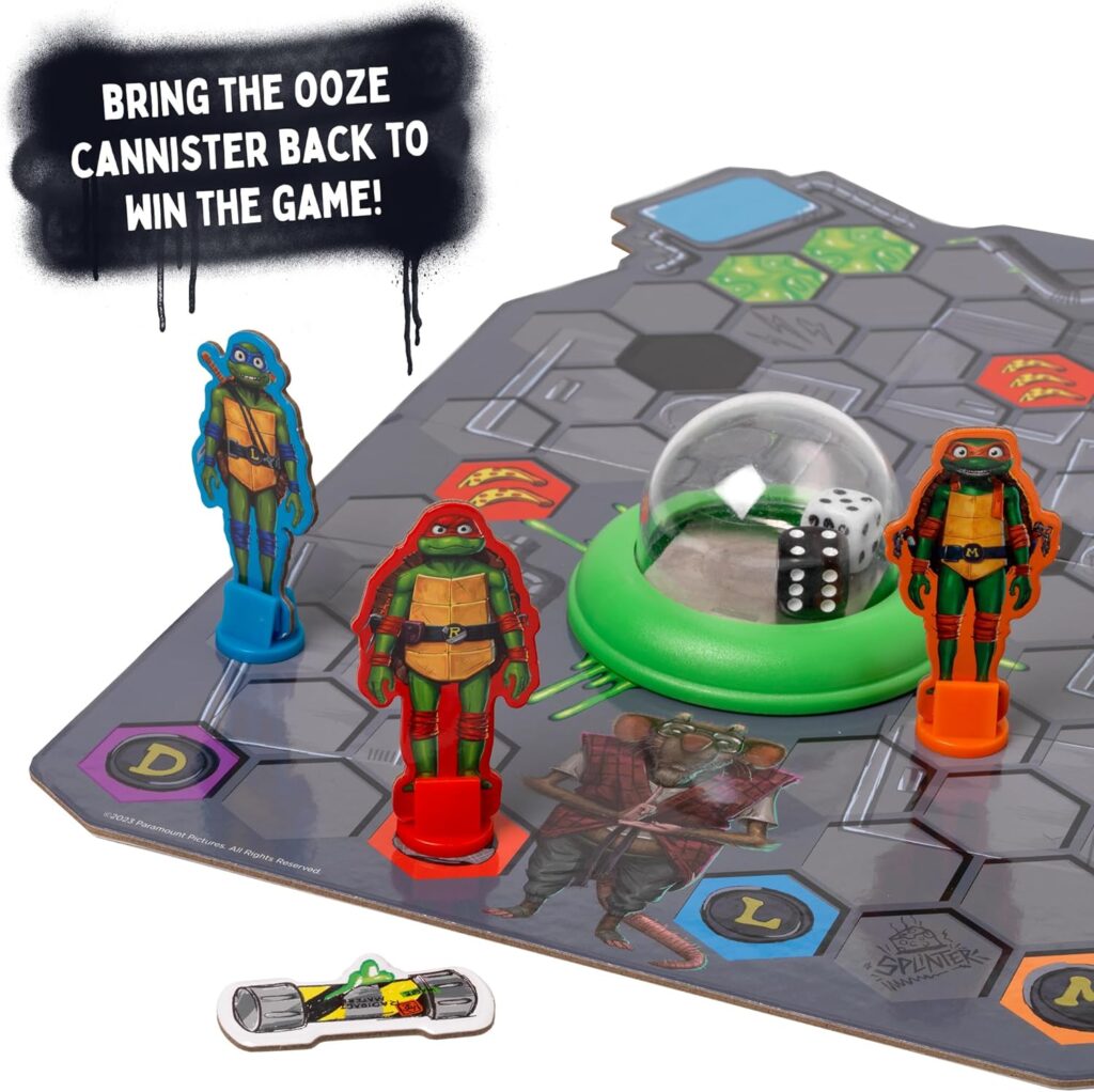 IDEAL | Teenage Mutant Ninja Turtles: Sewer Battle Pressmatic Game | Family Games | For 2-7 Players | Ages 4+