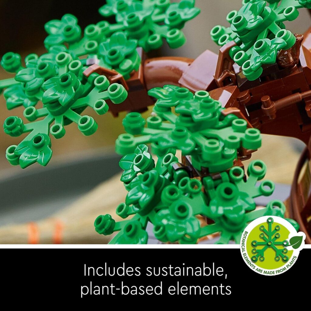 LEGO 10281 Icons Bonsai Tree Set for Adults, Plants Home Décor Set with Flowers, DIY Projects, Relaxing, Creative Christmas Activity, Gift Idea for Women, Men, Her  Him, Botanical Collection