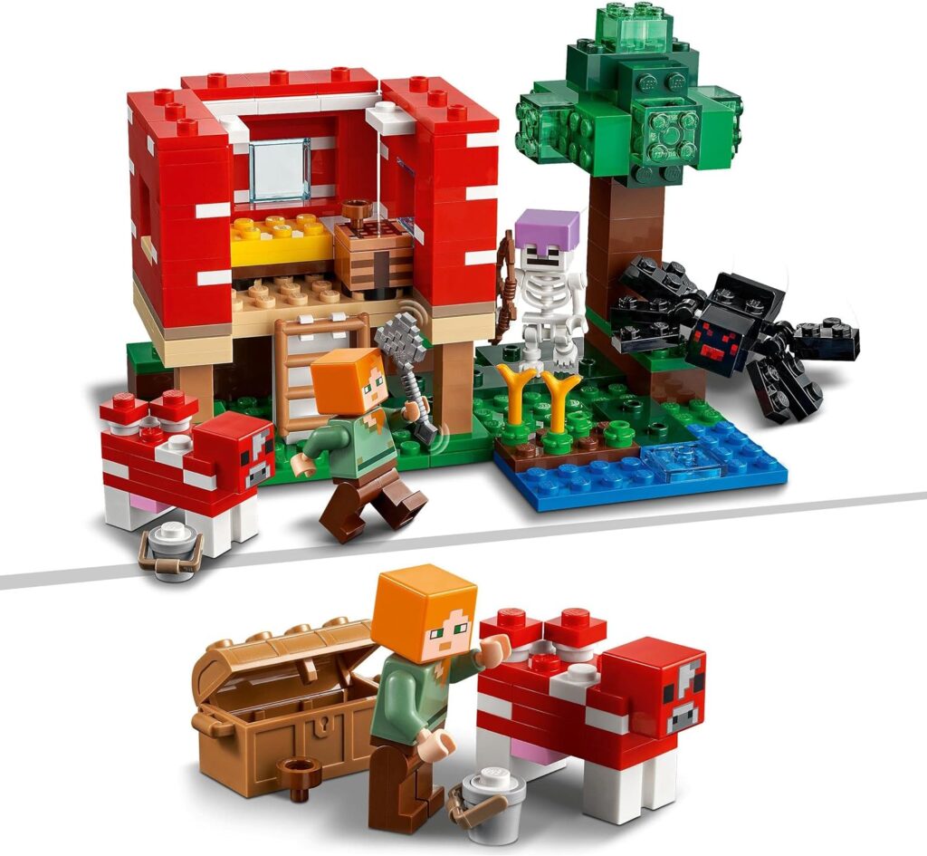 LEGO 21189 Minecraft The Skeleton Dungeon Set, Construction Toy for Kids with Caves, Mobs and Figures with Crossbow Accessories LEGO 21189 Minecraft The Skeleton Dungeon Set, Construction Toy for Kids with Caves, Mobs and Figures with Crossbow Accessories