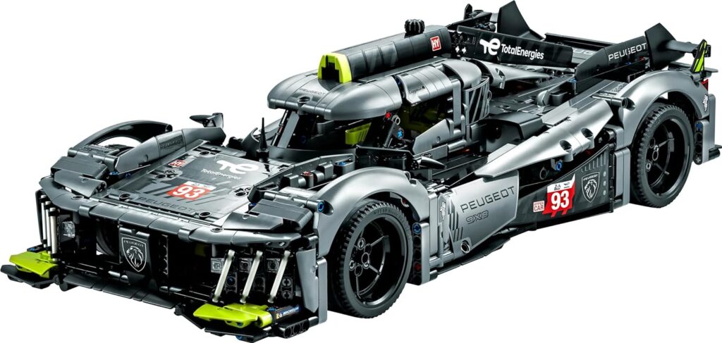 LEGO 42156 Technic PEUGEOT 9X8 24H Le Mans Hybrid Hypercar, Race Car Model Kit For Adults to Build, Christmas Activity, Gifts for Men, Women, Him or Her, 1:10 Scale, Collectible Advanced Set