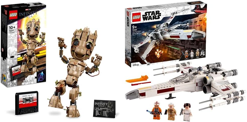 LEGO 76217 Marvel I am Groot Buildable Toy, Guardians of the Galaxy 2 Set Featuring a Collectable Baby Groot Model Figure, Gift Idea for Kids, Boys, Girls and Avengers Fans