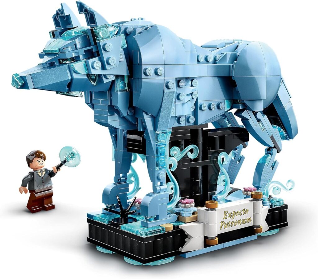 LEGO 76414 Harry Potter Expecto Patronum 2-in-1 Set, Build Stag and Wolf Animal Figures, Build-Rebuild-and-Display Model, Magical Gifts for Teenage Girls, Boys, Women, Men