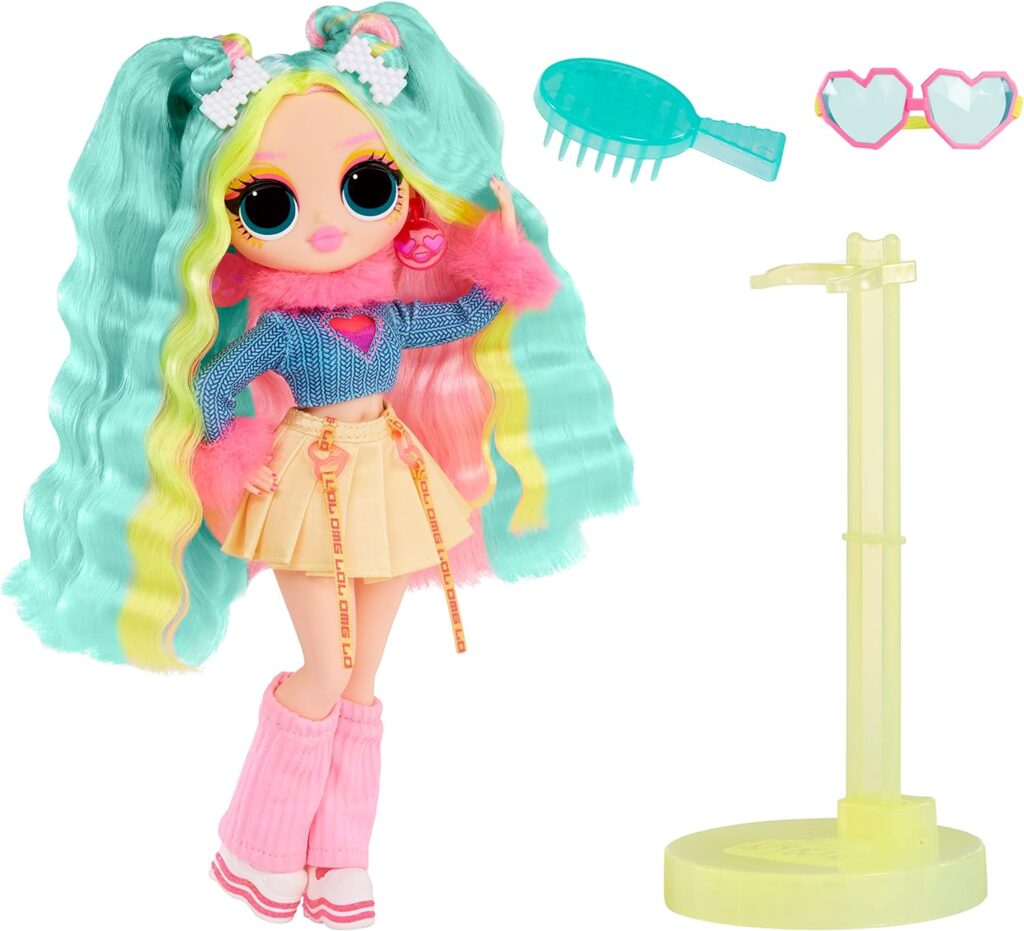 LOL Surprise OMG Sunshine Makeover Fashion Doll - BUBBLEGUM DJ - Includes UV Colour Change in the Sun, Multiple Surprises, and Fabulous Accessories - Great Gift for Kids Ages 4+
