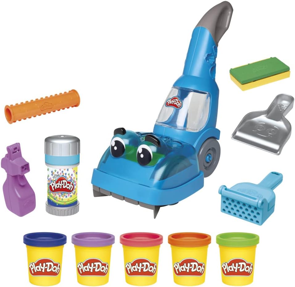 Play-Doh Drill n Fill Dentist Toy for Children 3 Years and Up with 8 Modelling Compound Pots, Non-Toxic, Assorted Colours