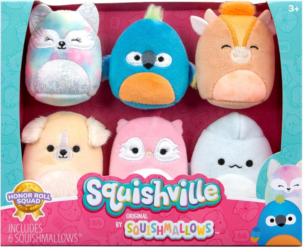 Squishville SQM - Plush 6 Pack 2 Squishmallows 6 Pack(Varsity Squad)