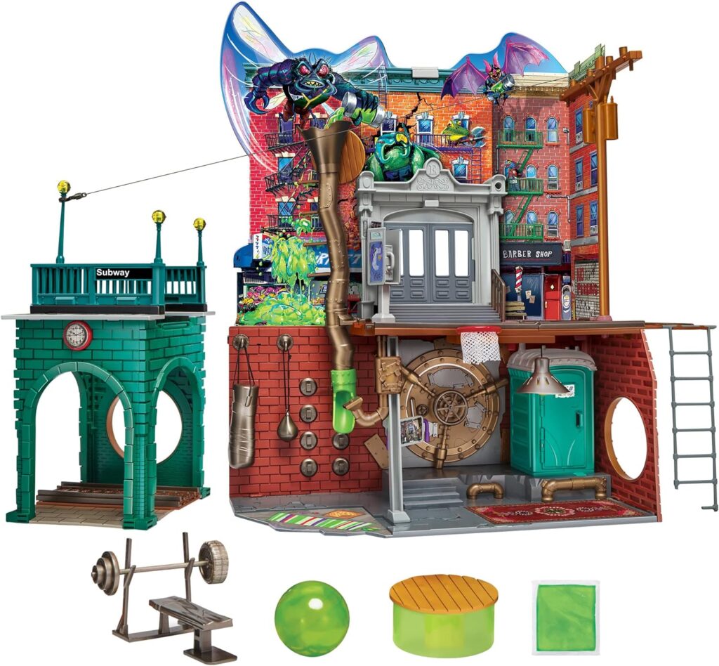 Teenage Mutant Ninja Turtles 83478CO TMNT Mutant Mayhem Sewer Lair Playset. Ideal Present for Boys 4 to 7 Years Fans Teenage Mutant Ninja Turtles 83478CO TMNT Mutant Mayhem Sewer Lair Playset. Ideal Present for Boys 4 to 7 Years Fans