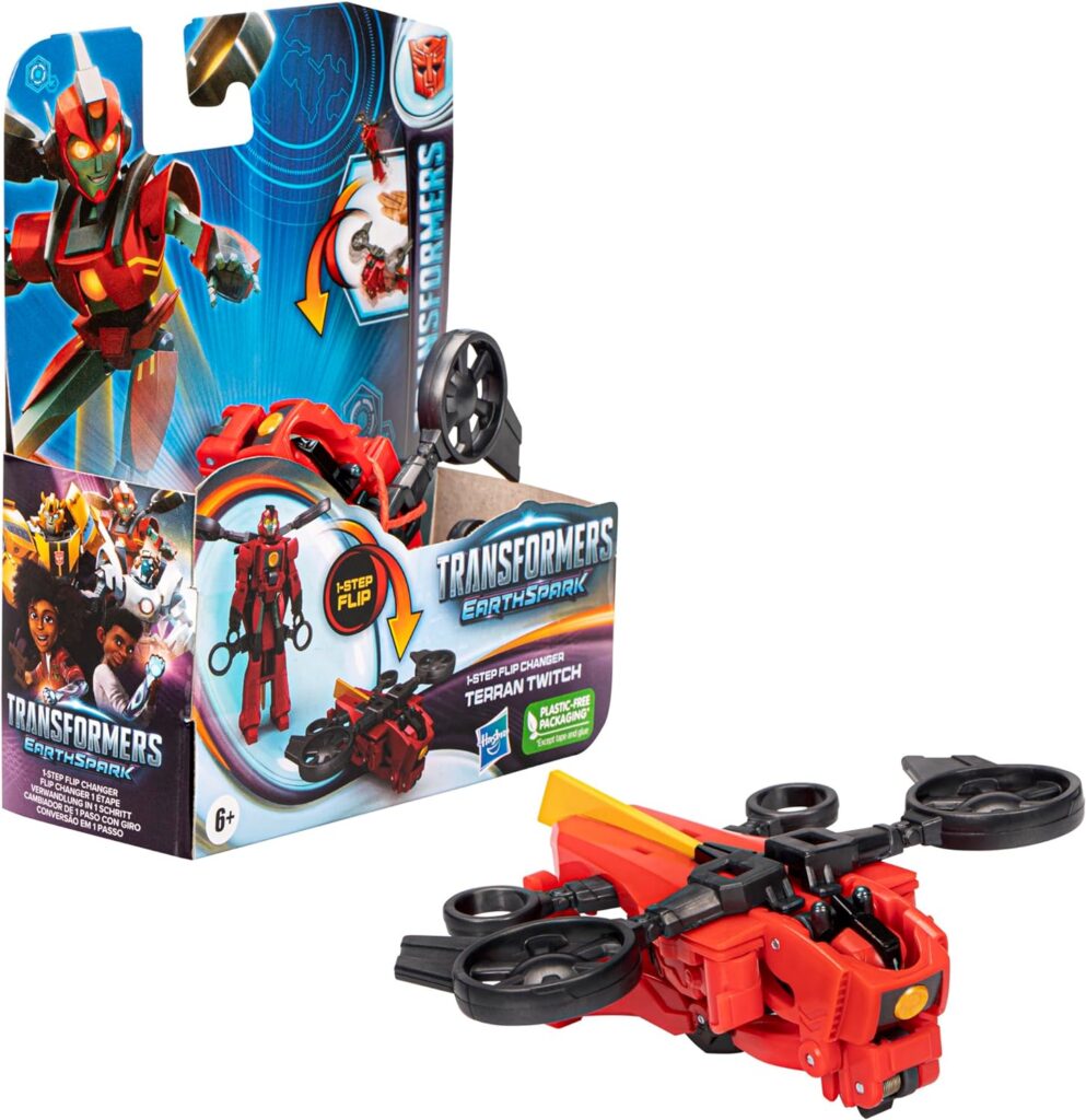 TRANSFORMERS Toys EarthSpark Warrior Class Megatron, 5” Action Figure, Robot Toys for Kids Ages 6 and Up