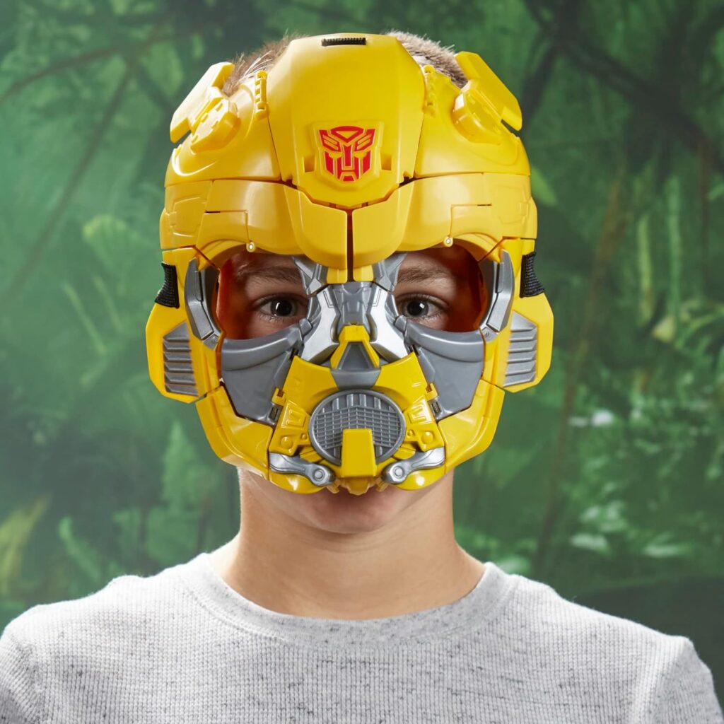Transformers Toys Rise of the Beasts Film Bumblebee 2-in-1 Converting Mask for Ages 6 and Up, 22.5 cm