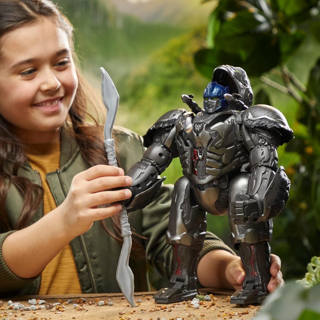 TRANSFORMERS Toys Rise of the Beasts Film, Smash Changer Optimus Prime Action Figure – Ages 6 and up, 22.5 cm